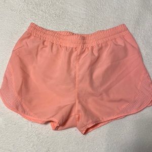 highlighter baby pink athletic shorts